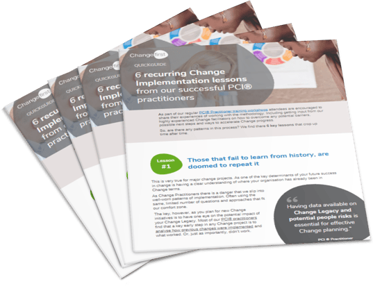 QuickGuide - 6 recurring lessons for successful change implementation